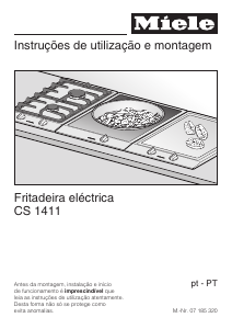 Manual Miele CS 1411 Fritadeira