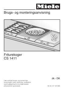 Brugsanvisning Miele CS 1411 Frituregryde