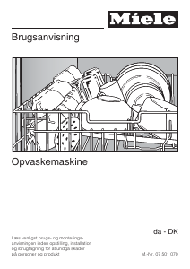 Brugsanvisning Miele G 1023 SC Opvaskemaskine