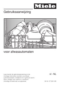 Handleiding Miele G 1023 SCi Vaatwasser