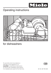 Manual Miele G 1180 Vi Dishwasher