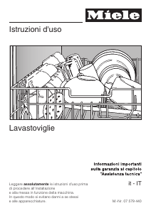 Manuale Miele G 1534 SC Lavastoviglie