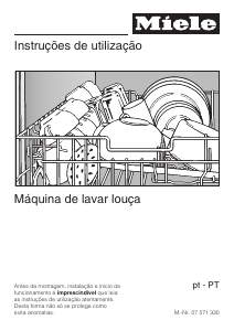 Manual Miele G 1834 SCi Máquina de lavar louça