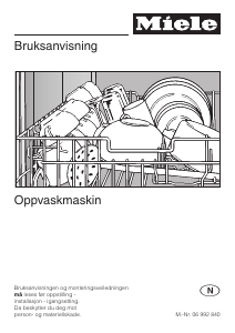 Bruksanvisning Miele G 2832 Oppvaskmaskin