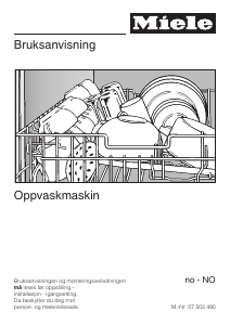 Bruksanvisning Miele G 2872 SCVi Oppvaskmaskin