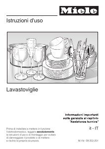 Manuale Miele G 4170 SCVi Lavastoviglie