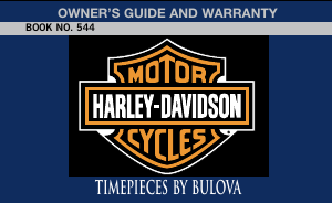 Mode d’emploi Bulova 78A115 Harley-Davidson Montre