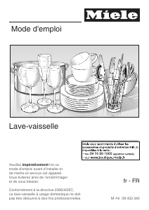 Mode d’emploi Miele G 4220 Lave-vaisselle