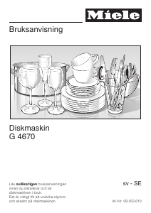 Bruksanvisning Miele G 4670 SCVi Diskmaskin