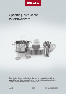Manual Miele G 4720 SC Dishwasher