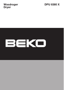 Handleiding BEKO DPU 8380 X Wasdroger