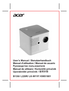 Handleiding Acer LK-W11F Beamer