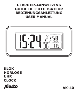 Handleiding Alecto AK-40 Wekker