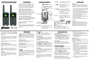 Manuale Alecto FR-135 Ricetrasmittente