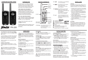 Manuale Alecto FR-225 Ricetrasmittente