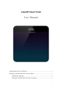 Manual Amazfit Smart Scale