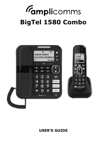 Handleiding Amplicomms BigTel 1580 Combo Draadloze telefoon