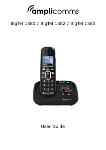 Handleiding Amplicomms BigTel 1583 Draadloze telefoon