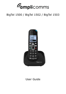 Handleiding Amplicomms BigTel 1503 Draadloze telefoon