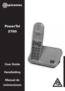 Handleiding Amplicomms PowerTel 2700 Draadloze telefoon