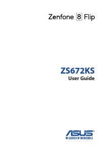 Manual Asus ZS672KS Zenfone 8 Flip Mobile Phone
