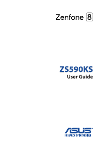 Manual Asus ZS590KS Zenfone 8 Mobile Phone