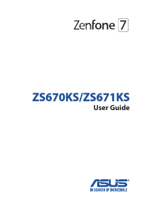 Manual Asus ZS670KS Zenfone 7 Mobile Phone