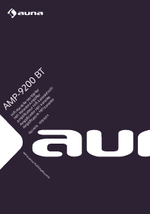 Manual Auna AMP-9200 BT Amplifier