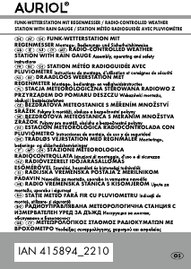 Manuale Auriol IAN 415894 Stazione meteorologica