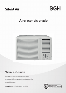 Manual de uso BGH BC30FN Aire acondicionado
