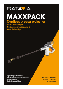 Mode d’emploi Batavia BT-NXF001 Maxxpack Nettoyeur haute pression