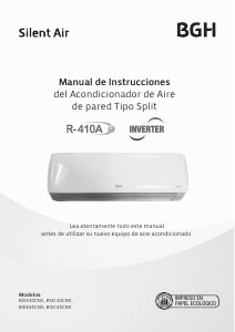 Manual de uso BGH BSIC30CNS Aire acondicionado