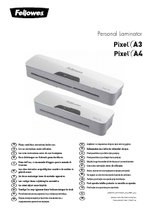 Manual Fellowes Pixel A4 Laminator