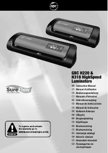 Manual de uso GBC HeatSeal H318 Plastificadora