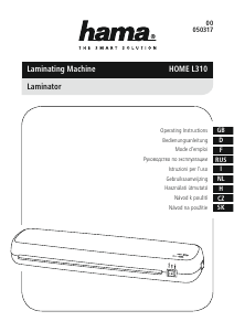 Mode d’emploi Hama L310 Plastifieuse