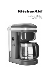 Manual de uso KitchenAid KCM1208OB Máquina de café