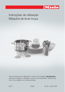 Manual Miele G 6060 SCVi Jubilee A+++ Máquina de lavar louça