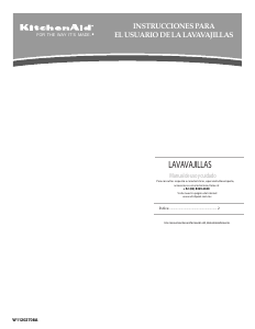Manual de uso KitchenAid KDTM354EWH Lavavajillas