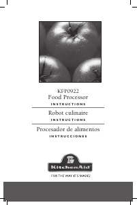Manual KitchenAid KFP0922OB Food Processor