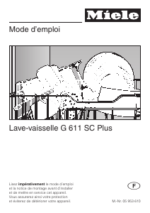 Mode d’emploi Miele G 611 SC Lave-vaisselle