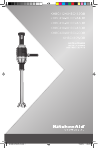 Manual KitchenAid KHBC420OB Hand Blender
