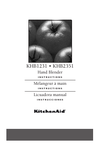 Manual de uso KitchenAid KHB2351OB Batidora de mano