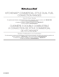 Mode d’emploi KitchenAid KFDC500JMB Cuisinière