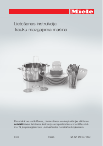 Rokasgrāmata Miele G 6360 SCVi Trauku mašīna