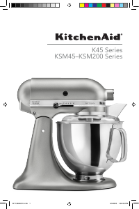 Manual de uso KitchenAid KSM160APSCA Batidora de pie