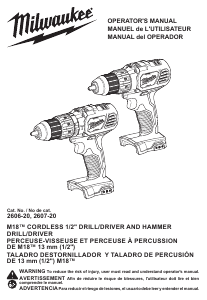 Mode d’emploi Milwaukee 2607-22 Perceuse visseuse