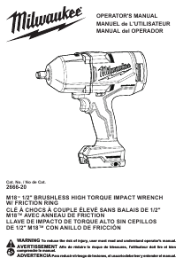 Handleiding Milwaukee 2666-21B Slagmoersleutel