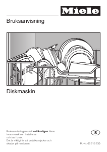 Bruksanvisning Miele G 647 SC Diskmaskin