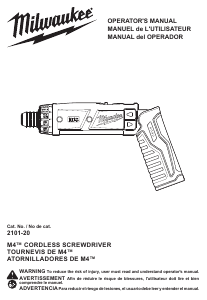 Handleiding Milwaukee 2101-21 Schroefmachine