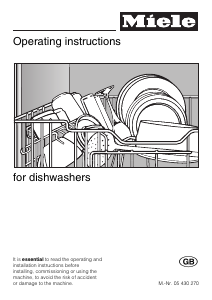Manual Miele G 663 Dishwasher